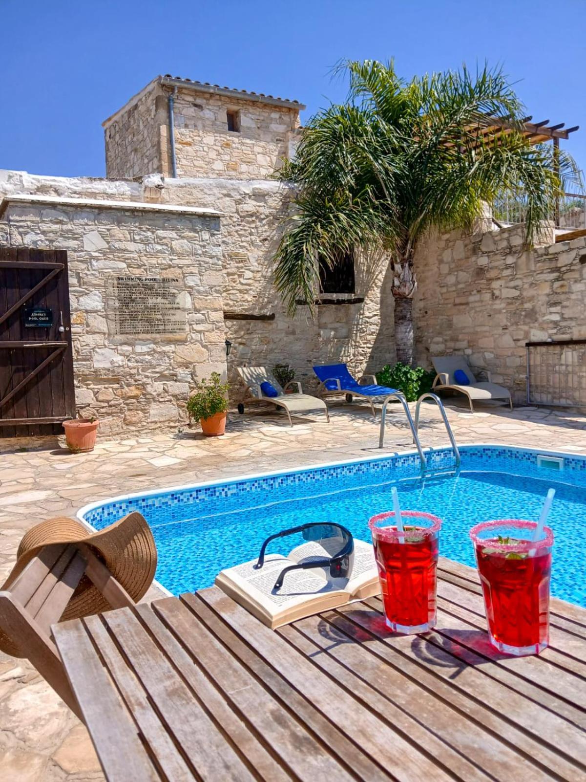 Athena'S Pool Oasis Apartment Skarinou Exterior photo