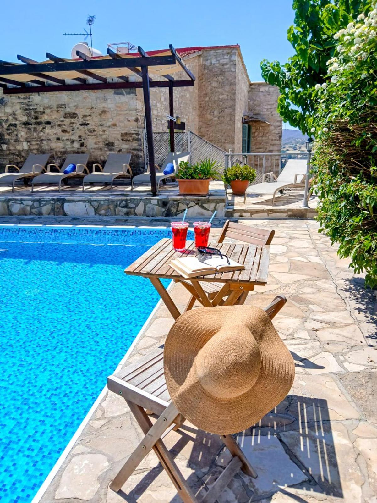 Athena'S Pool Oasis Apartment Skarinou Exterior photo